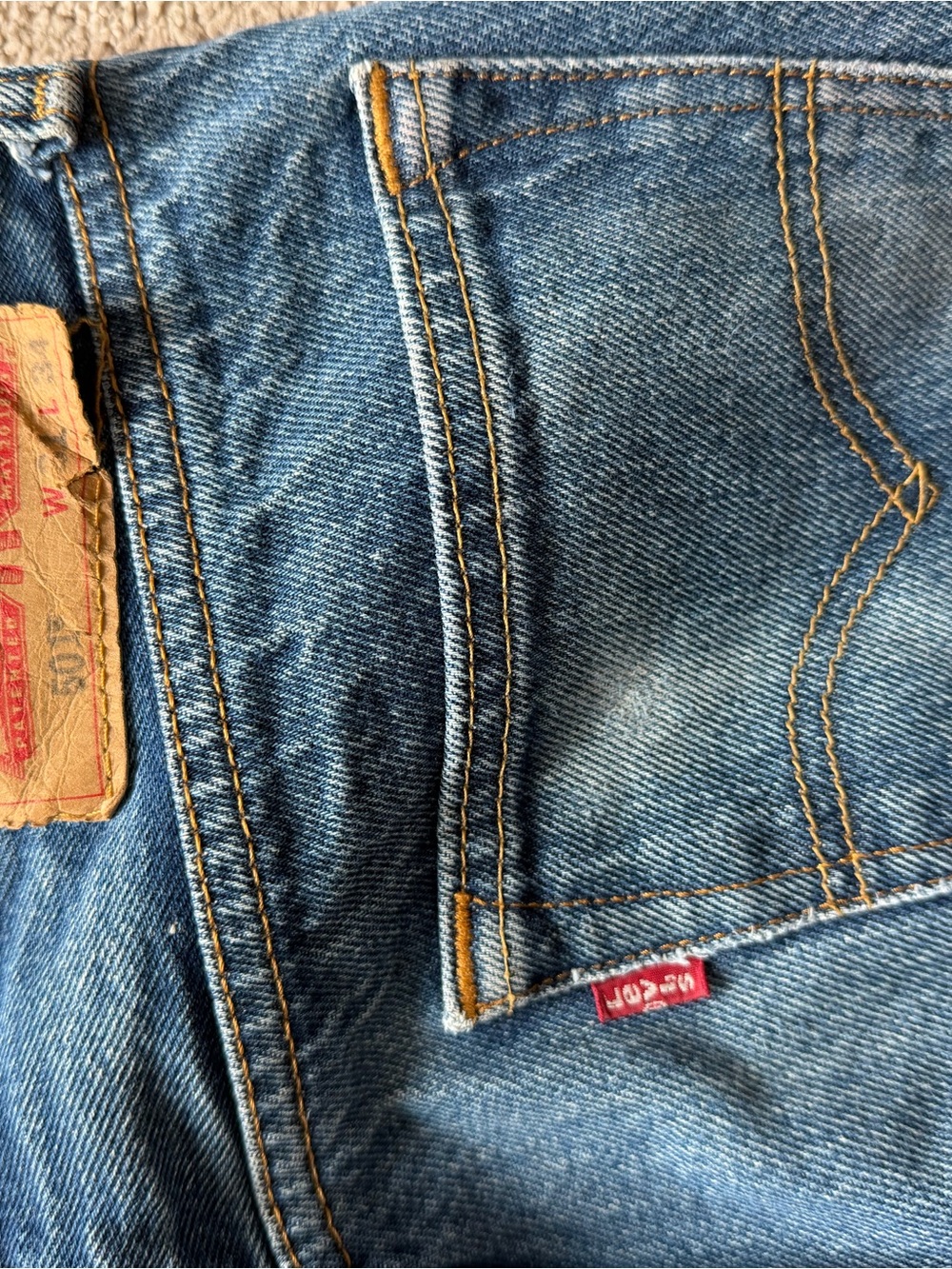 Vintage Levi's Straight Fit Jeans with Red Tab Little E